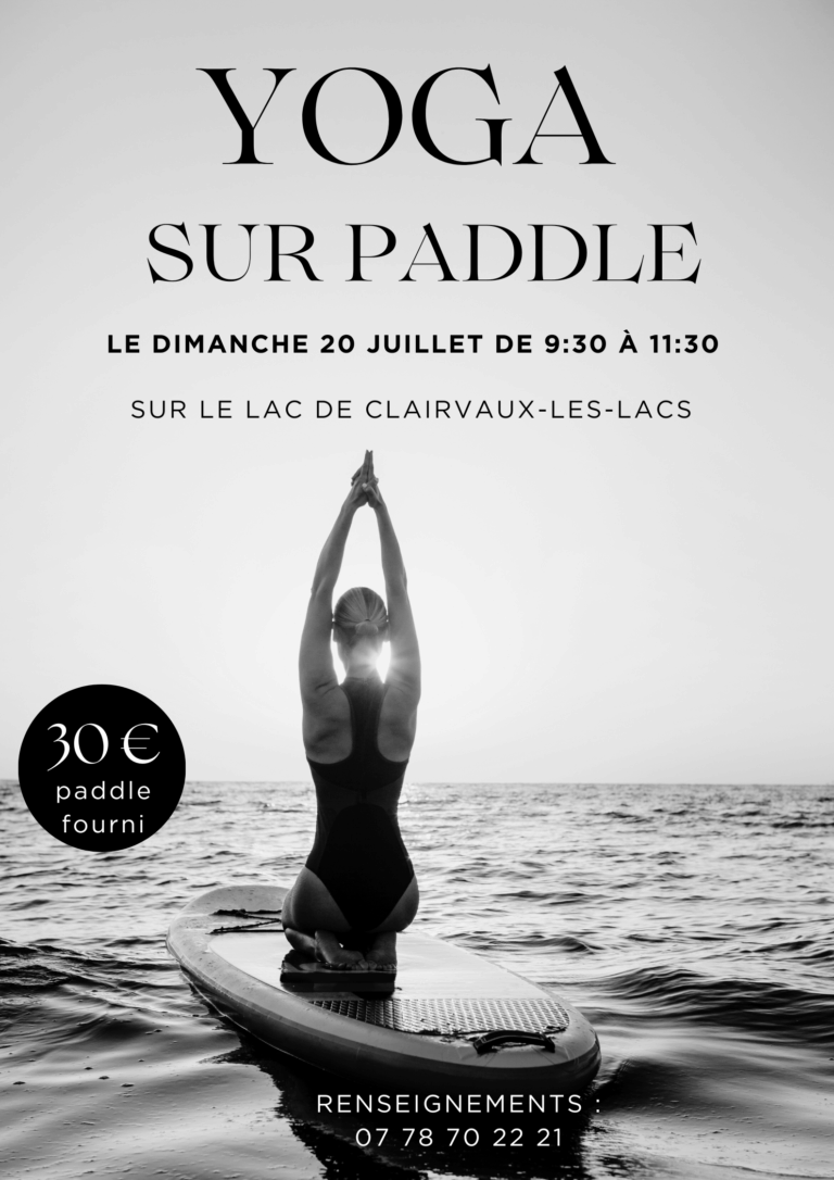 Les dates du yoga sur Paddle en Juillet